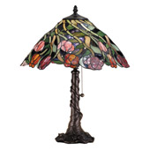 Tiffany Spiral Tulip Table Lamp - Meyda Tiffany 82315