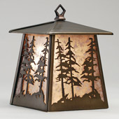 Rustic Tall Pines Wall Sconce - Meyda 82647