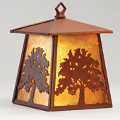 Rustic Oak Tree Lantern Hanging Lamp - Meyda Tiffany 82677