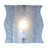 Contemporary Fused Glass Ice Age Wall Sconce - Meyda 82995