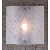 Contemporary Fused Glass Ice Wall Sconce - Meyda 98160