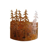 Rustic Tall Pines Wall Sconce - Meyda 98514