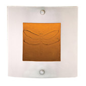 Contemporary Fused Glass Wings Wall Sconce - Meyda 99235