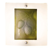Contemporary Fused Glass Balsam Pine Wall Sconce - Meyda 99237