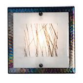 Contemporary Fused Glass Silkwood Wall Sconce - Meyda 99278