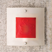 Contemporary Fused Glass Caffe Wall Sconce - Meyda 99298