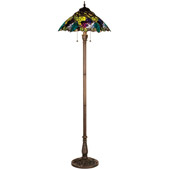 Tiffany Spiral Grape Floor Lamp - Meyda 99339