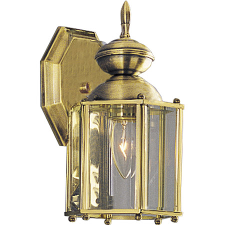 Progress Lighting P5756-10 BrassGUARD Lantern Outdoor Wall Mount Lantern