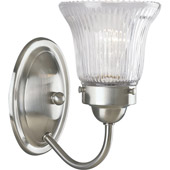 Classic/Traditional Economy Fluted Glass Wall Sconce - Progress Lighting P3287-09
