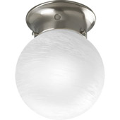 Transitional Glass Globes Flush Mount Ceiling Fixture - Progress Lighting P3401-09