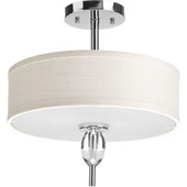 Contemporary Status Semi Flush Ceiling Light Fixture - Progress Lighting P3495-15