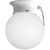 Transitional Glass Globes Flush Mount Ceiling Fixture - Progress Lighting P3605-30SW