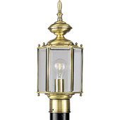 Classic/Traditional BrassGUARD Lantern Outdoor Post Mount Fixture - Progress Lighting P5430-10