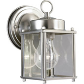 Classic/Traditional Flat Glass Outdoor Wall Mount Lantern - Progress Lighting P5607-09