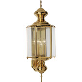 Classic/Traditional BrassGUARD Lantern Outdoor Wall Mount Fixture - Progress Lighting P5730-10