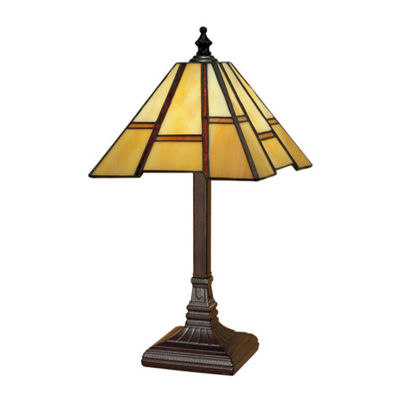Paul Sahlin Tiffany 810-2 Simple Uneven Border Accent Lamp