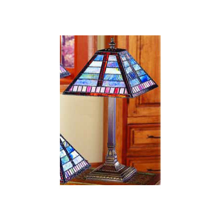 Paul Sahlin Tiffany 970 Horizontal Line Pattern Buffet Lamp