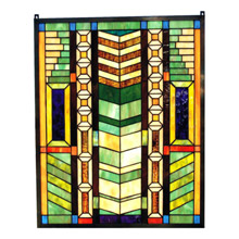 Paul Sahlin Tiffany 1263-S Stained Glass Window Panel