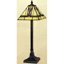 Paul Sahlin Tiffany 1574-3 Blue Chevron Accent Lamp