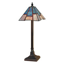 Paul Sahlin Tiffany 968-3 Blue Uneven Accent Lamp
