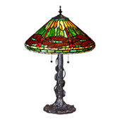 Tiffany Dragonfly Table Lamp - Paul Sahlin Tiffany 423
