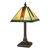 Craftsman/Mission Simple T Accent Lamp - Paul Sahlin Tiffany 459-2