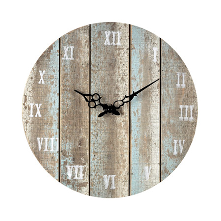 ELK Home 128-1009 Roman Numeral Wooden Outdoor Wall Clock