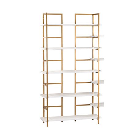 ELK Home 351-10204 White And Gold White and Gold Shelving Unit