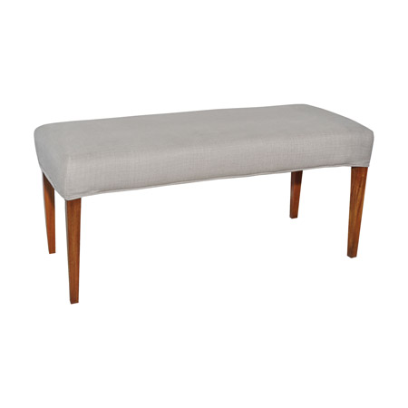 ELK Home 7011-121-C Couture Covers Double Bench Cover - Light Grey (COVER ONLY)