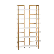 ELK Home 351-10204 White And Gold White and Gold Shelving Unit