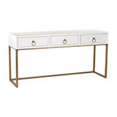 Contemporary White And Gold Console - ELK Home 3138-252