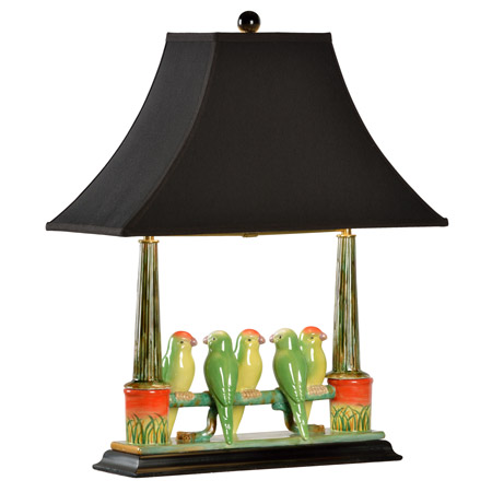 Wildwood 60353-2 Budgies Table Lamp