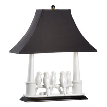 Wildwood 60355 Budgies Table Lamp (White)