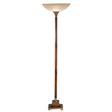Wildwood 9120 Slender Wood Torchiere Floor Lamp