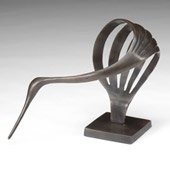 Contemporary Stylized Crane Sculpture - Wildwood 291630