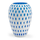 Callie Small Blue and White Vase - Wildwood 301238