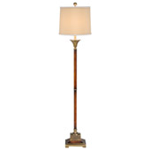 Traditional Slender Wood Floor Lamp - Wildwood 9119
