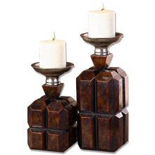 Uttermost 20406 Alvaro Set of Two Candle Holders