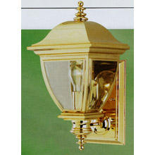 Westinghouse 67042 Virginia Brass Outdoor Wall Lantern