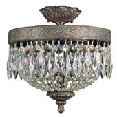 Crystal Close-to-Ceiling Light Fixtures